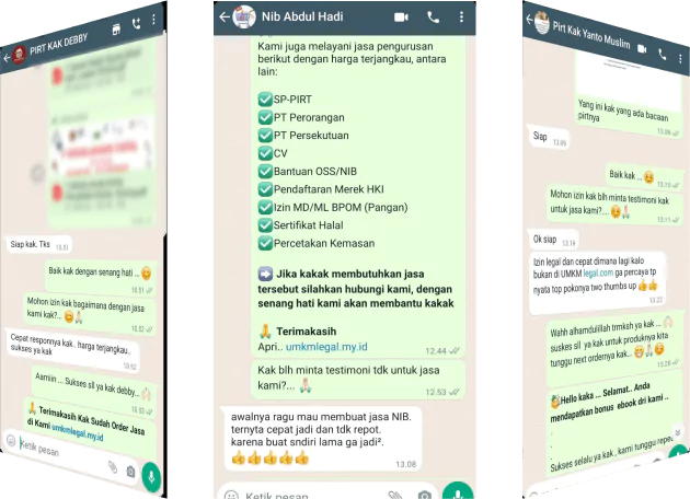 Testimoni 1-Jasa Pengurusan PIRT-Pradana